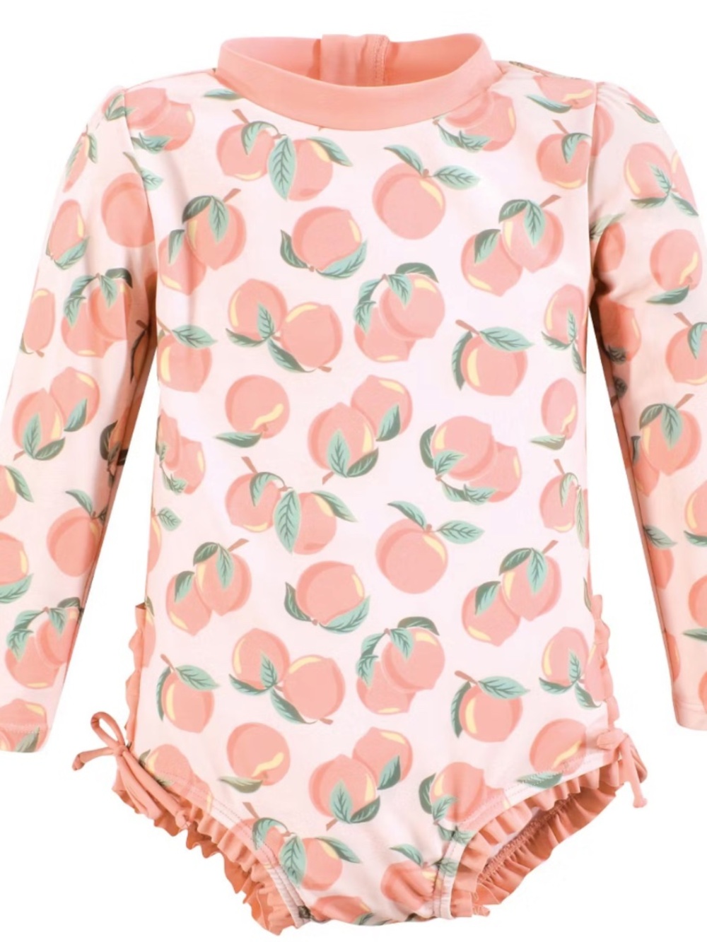 One-Piece Girls Rashguard Swimsuit